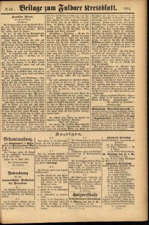 Zweite Ausgabe vom Samstag, den 14. April 1894.