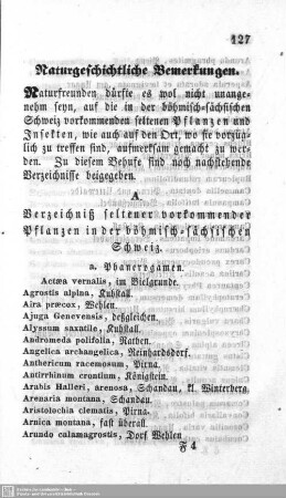 Naturgeschichtliche Bemerkungen