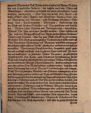 Churfürstl. Pfältzisches Notifications-Patent. Uff der Röm. Keys. Mayest. höchstseeligstes Ableiben dero zustehenden Reichs-Vicariats