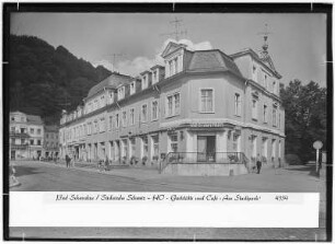 Bad Schandau, Sächsische Schweiz. HO-Gaststätte und Café "Am Stadtpark"