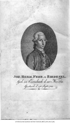 Joh. Herm. Frhr. v. Riedesel