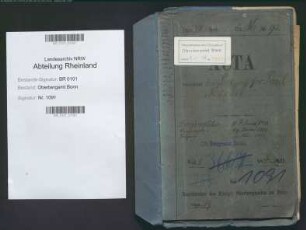 Menzel, Paul 30.06.1855 - 20.10.1930; Geheimer Bergrat; Prüfungs- u. Personalakten Band 1