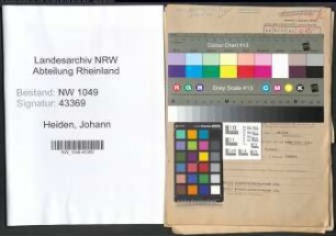 Entnazifizierung Johann Heiden , geb. 05.08.1907 (Schlosser)