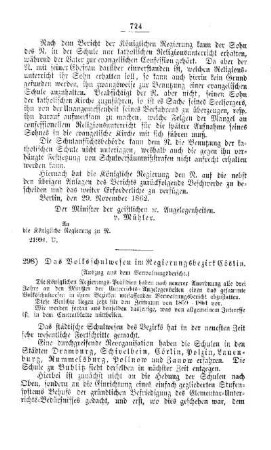 Das Volksschulwesen im Regierungsbezirk Cöslin : [V. Elementarschulwesen]