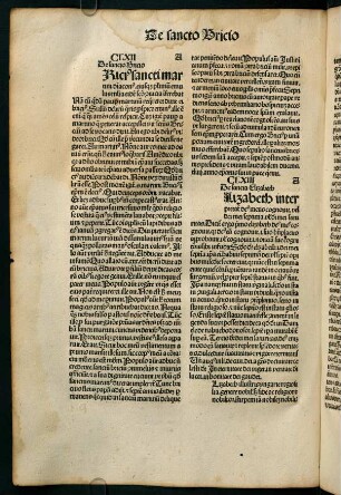 CLXIII. De sancta Elizabeth - CLXIIII. De sancta Cecilia