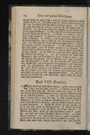 Das XIII. Capitel.