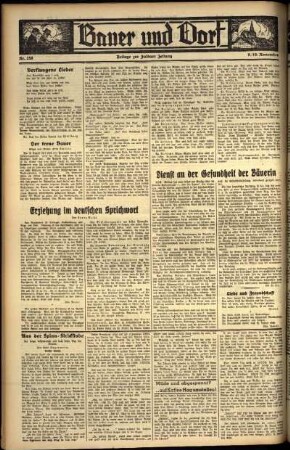 Zweite Ausgabe vom Samstag, den 09. November 1935.