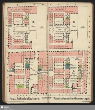 Plan des Städtischen Kaufhauses für die Messen