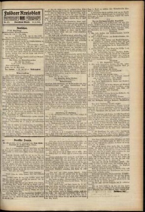 Zweite Ausgabe vom Montag, den 31. Mai 1915.