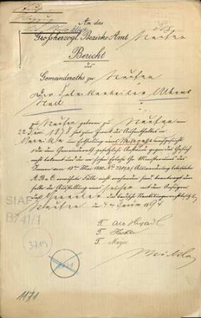 Auswanderung: Albert Stoll, Staufen, nach Nordamerika