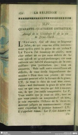XLIV. Quarante-Quatrieme Entretien