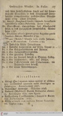 Miscellanea