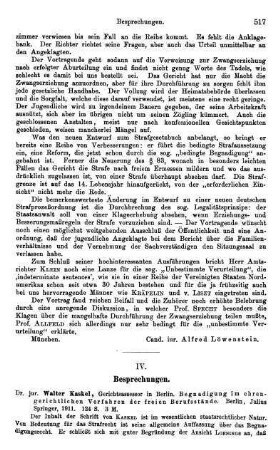 517-528, IV. Besprechungen