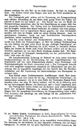 517-528, IV. Besprechungen