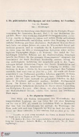 2. Die prähistorischen Befestigungen auf dem Lemberg bei Feuerbach