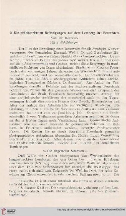 2. Die prähistorischen Befestigungen auf dem Lemberg bei Feuerbach