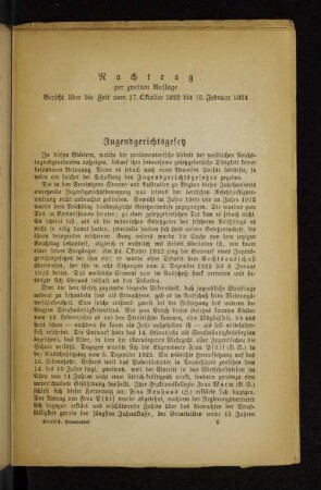 Nachtrag zur zweiten Auflage