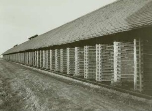 Ragewitz (Grimma), Braunkohlewerk, Trockenschuppen für Presssteine