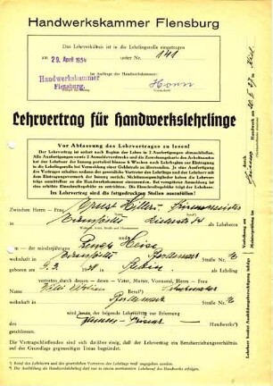 LEHRVERTRAG HILLERS - HEISE