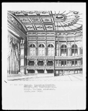 Berlin, Viktoria-Theater, Münzstraße 20, Zuschauerraum