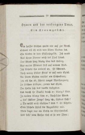 Hymen und der verborgene Amor. - Die Stimme der Edlen an dem Kaiser im Feldzeuge gegen die Pforte 1788.