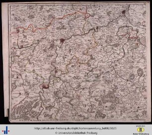 Le Comté de Namur, partie de l'Evesché de Liège, du Luxembourg.