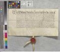 Habitzheim: Revers Wolfgangs Graf zu Löwenstein gegen Johann Casimir Pfalzgrafen der Kurpfalz Administrator wegen des verlangten Konsenses zur Abt...