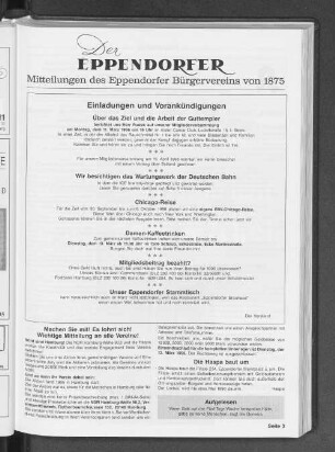 Mitteilungen des Eppendorfer Bürgervereins 1875