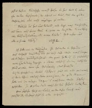 Brief von Wilhelm Grimm an Ludwig Hassenpflug