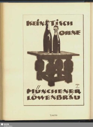 Kein Tisch ohne Münchener Löwenbräu