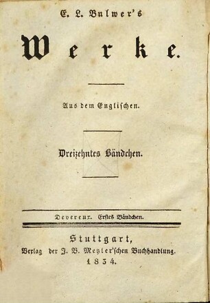 Devereux : ein Roman, 1