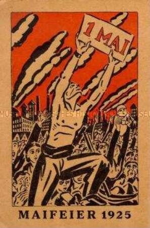Schmuckblatt zum 1. Mai 1925 (Entwurf für eine Postkarte?)