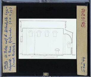 Metz, St. Peter auf der Zitadelle (St-Pierre-aux-Nonnains) : Langhaus, 1. Bau, Schnitt