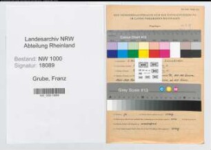 Entnazifizierung Franz Grube, geb. 03.11.1907 (Zollsekretaer)