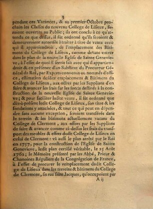 Extrait Des Registres Du Parlement : Du 7 Septembre 1762.