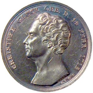 Gedenk-Medaille Christoph Wilibald Gluck