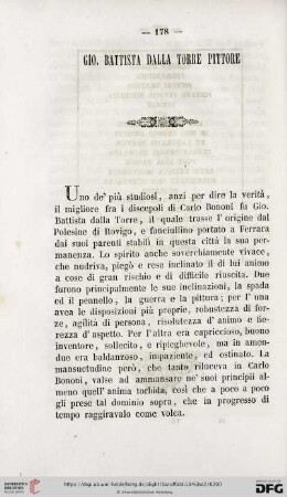 Gio. Battista dalla Torre, pittore