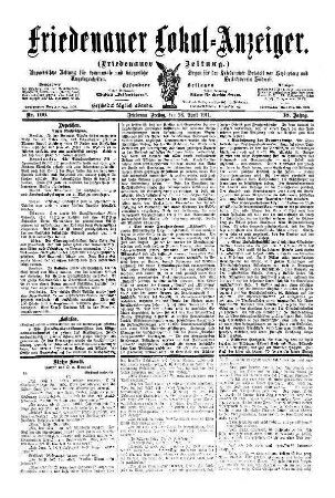 Nr. 100, 28.04.1911