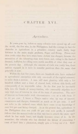 Chapter XVI. Agriculture
