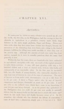 Chapter XVI. Agriculture