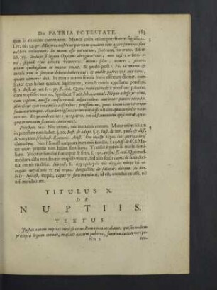 Titulus X. De nuptiis.