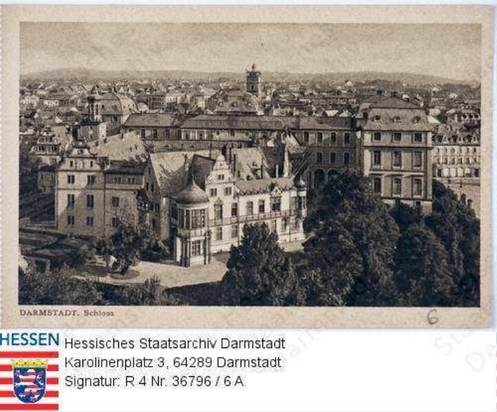 Darmstadt, Schloss / Außenansicht