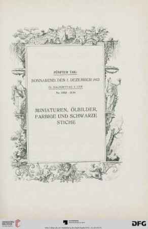 Miniaturen, Ölbilder, farbige und schwarze Stiche (Nr. 1955-2251)