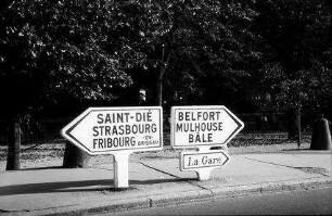 Colmar: Wegweiser in der Innenstadt