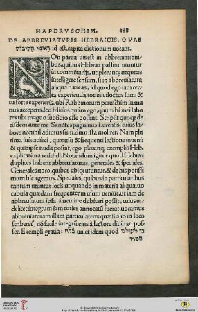 De abbreviaturis Hebraicis