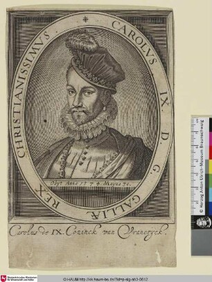 Carolus IX. D. G. [Charles XI. 60. König von Frankreich]