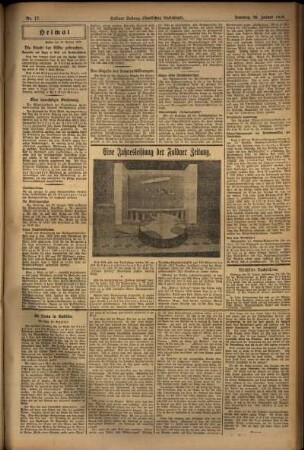 Zweite Ausgabe vom Sonntag, den 20. Januar 1929.