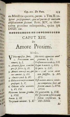 Caput XIII. De Amore Proximi