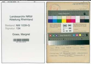 Entnazifizierung Margret Graes , geb. 02.11.1921 ()