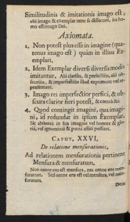 Caput. XXVI. De relatione mensurationis.